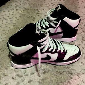 Jordan dunks se high all stars mint green/ white and black.